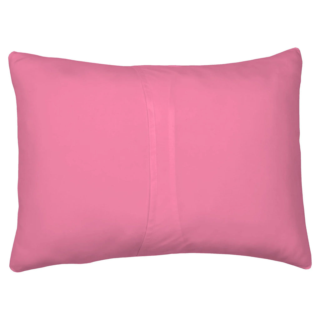 Pink and White Reversible Kids Comforter and Sham Set I289