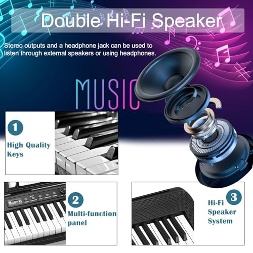 88 Key Semi Weighted Digital Piano with Stand G82822