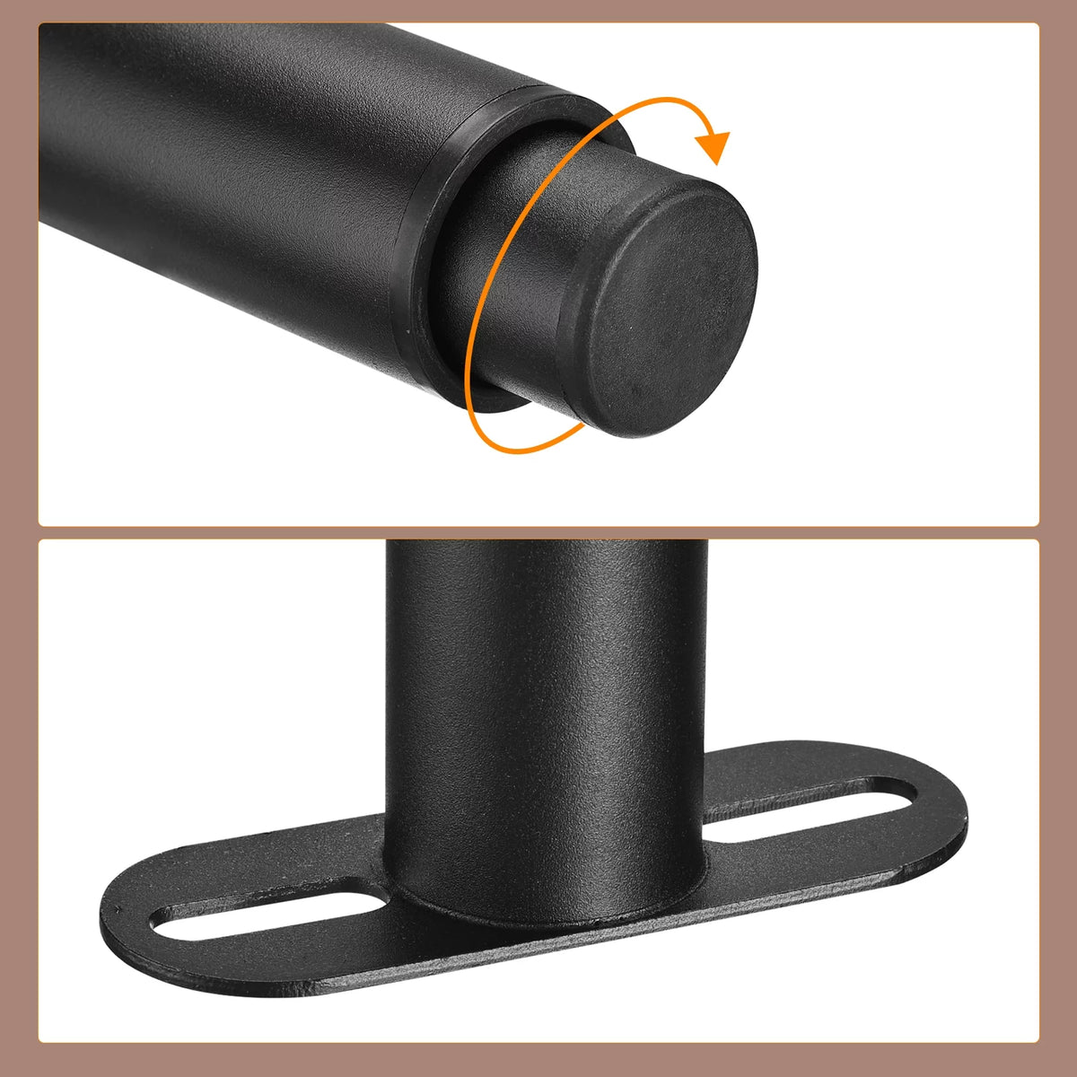 Adjustable Height Bed Frame Support Legs Black X3028