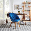 Velvet Tufted Round Swivel Accent Chair O6925