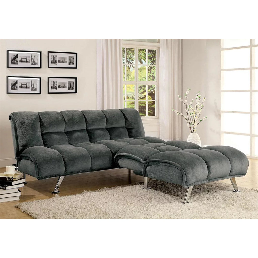 Dark Brown Futon Sofa L4507