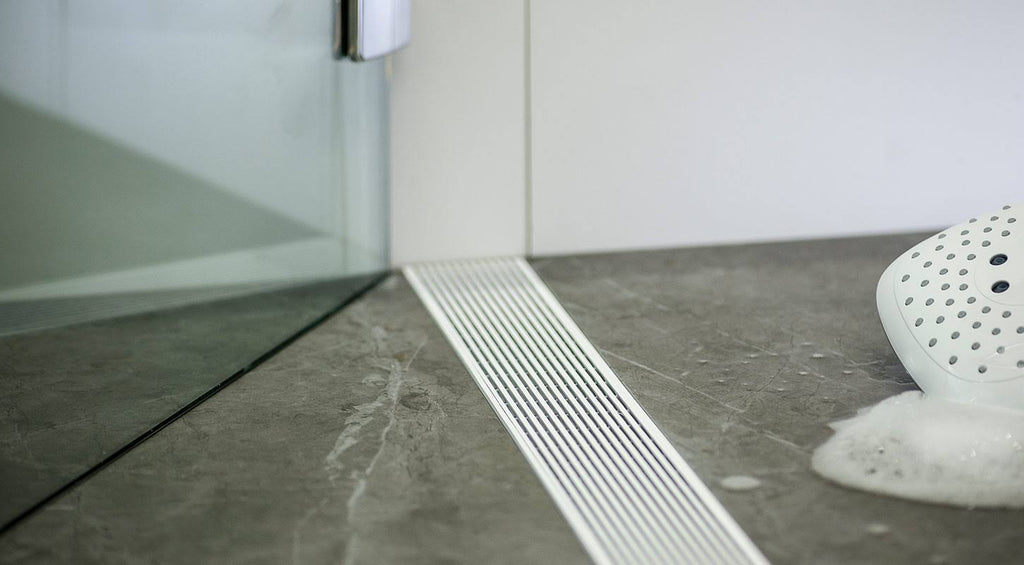 Satin Stainless 24 inch Linear Shower Drain Kit H557