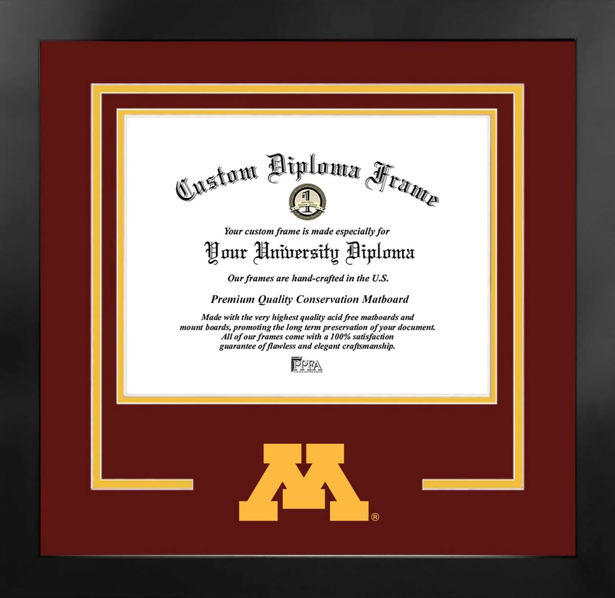 11 x 8.5 in. Black Frame Diploma H621308