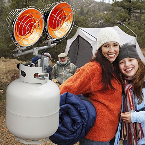 Silver 15000 BTU Propane Tank Top Heater E47252