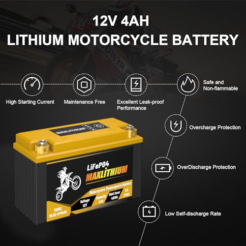 12V 12Ah 720A Lithium Powersports Battery with Smart BMS Z63722