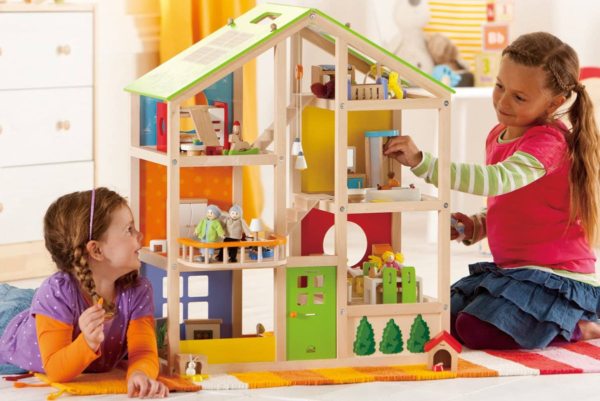 3 Story Wooden Dollhouse S9317