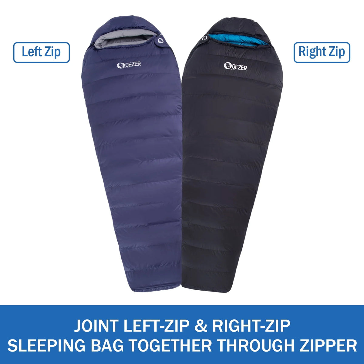 Down Sleeping Bag for Adults with Compression Sack Z810540