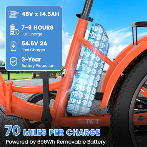 20" Folding 3 Wheels Electric Tricycle with Aluminum Frame Y312