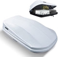 White 14 Cubic Feet Hard Shell Rooftop Cargo Box P712