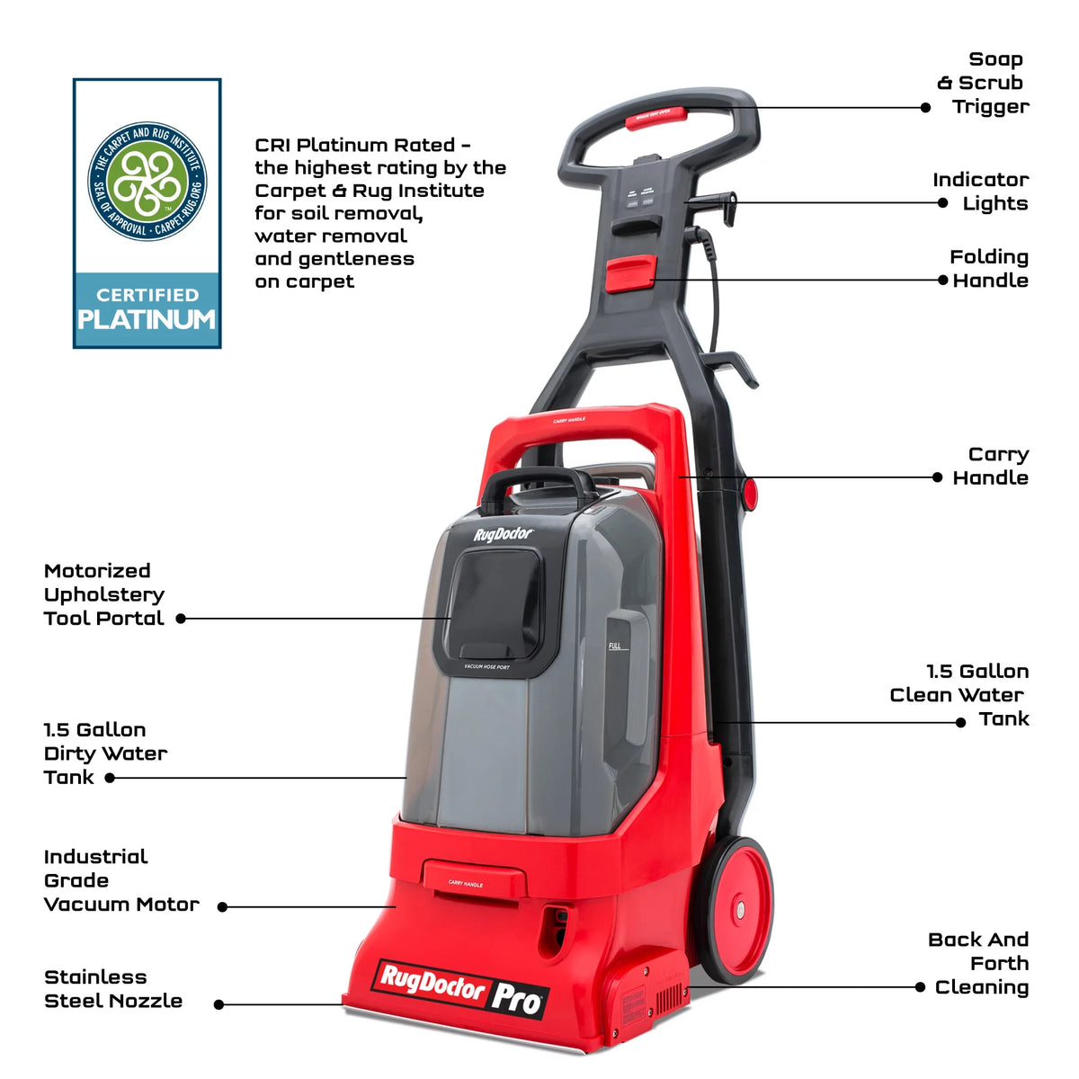 Commercial Carpet Cleaner P1454