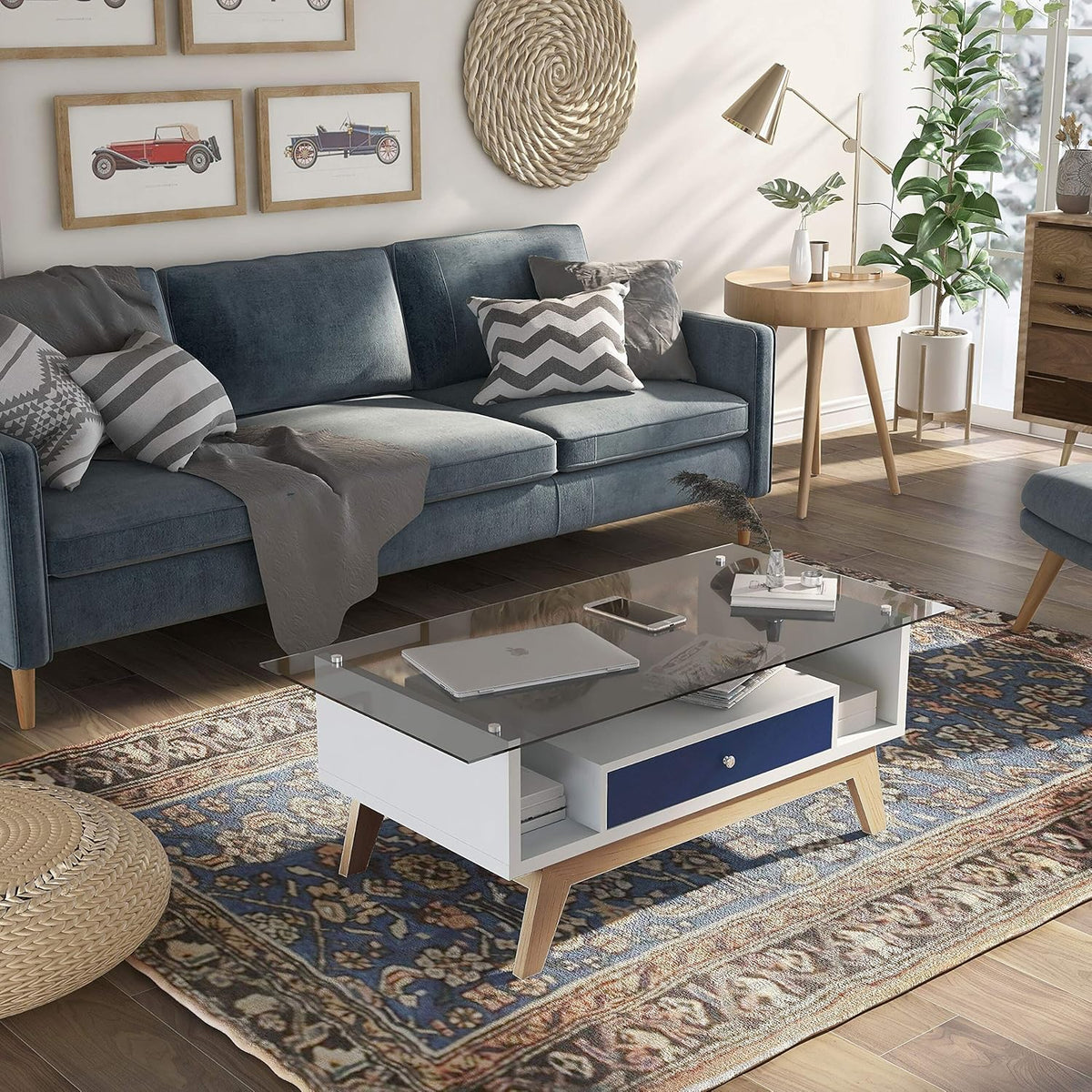 Blue Two-Tone Coffee Table P146786