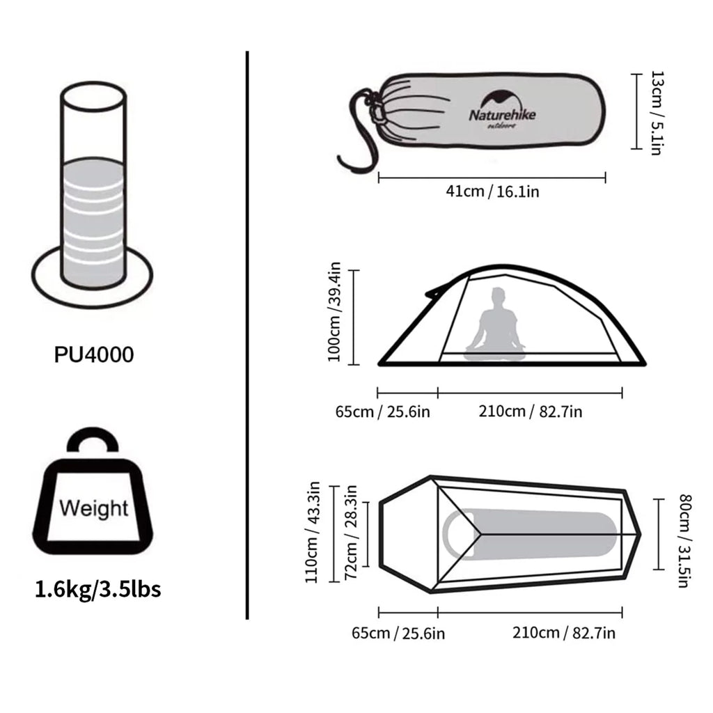 Backpacking Tent Lightweight Waterproof A7454