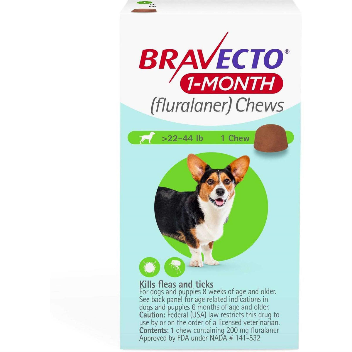 1-Month Chews for Dogs 22-44 lbs P20301