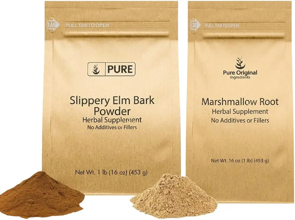 Slippery Elm Bark & Marshmallow Root 1 lb Herbal Supplements W2959