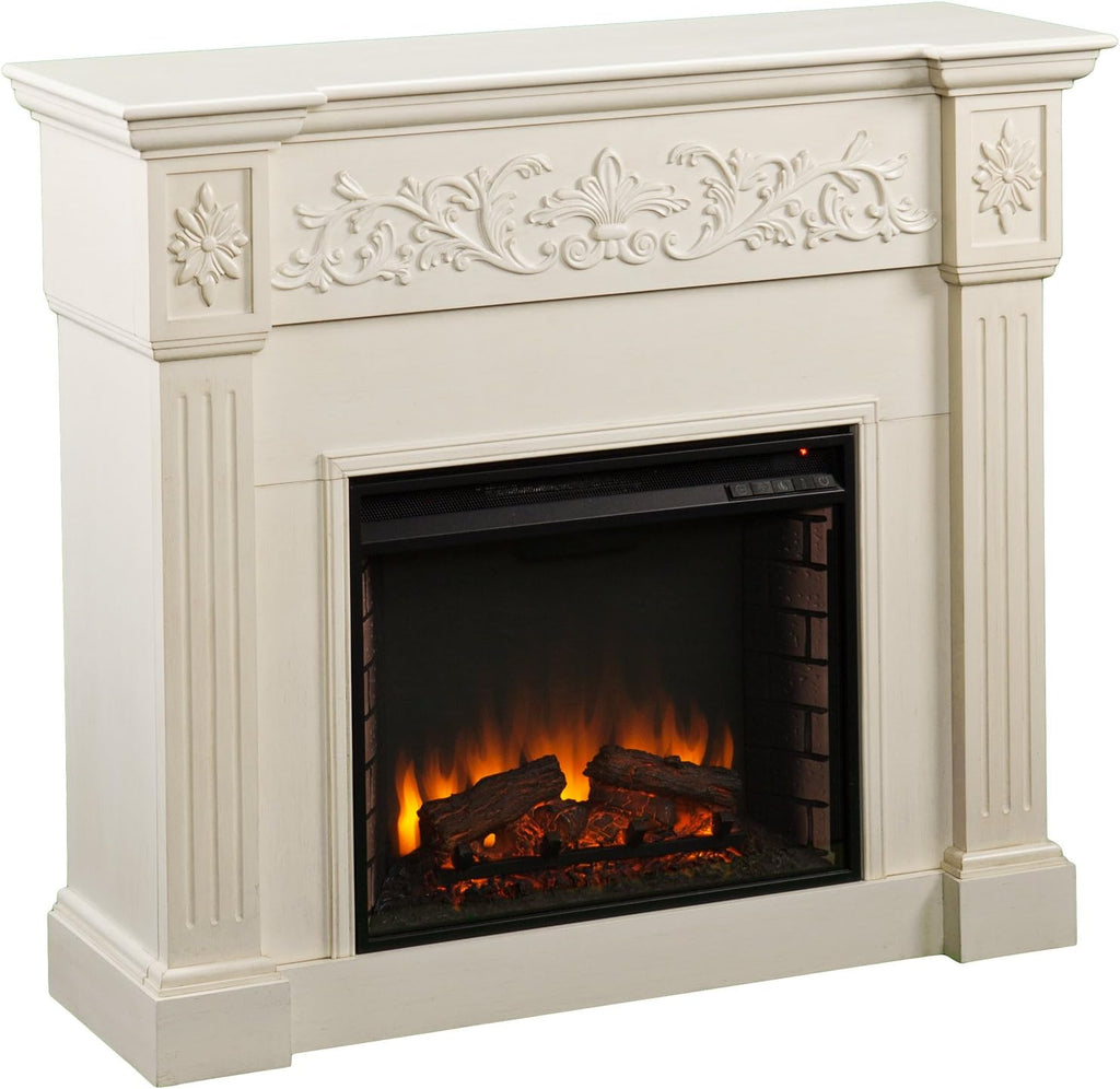 Ivory Electric Fireplace T109