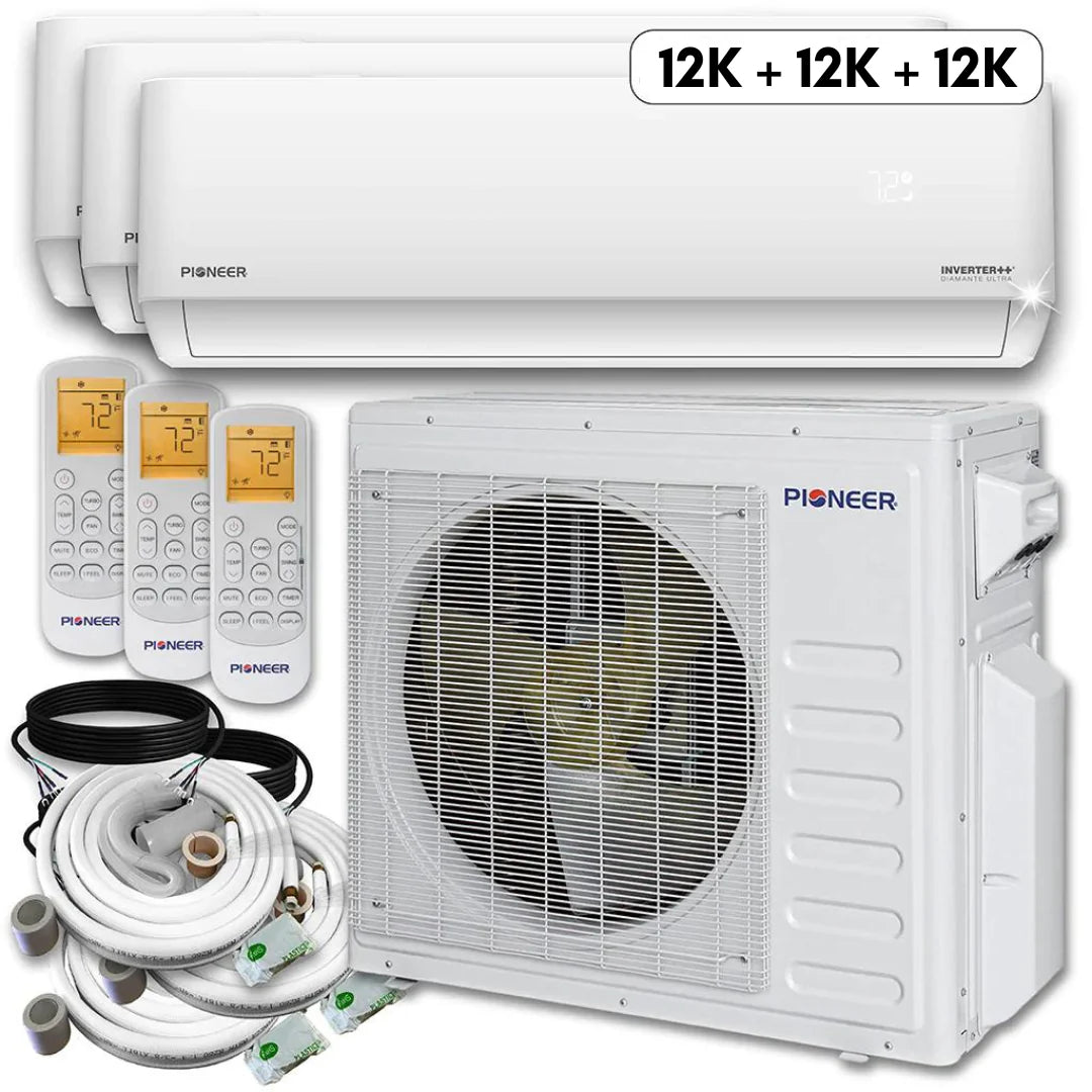 36,000 BTU 3 Zone Ductless Air Conditioner and Heat Pump Y3153