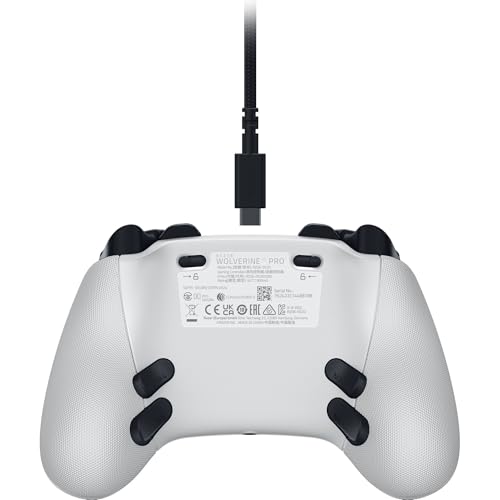 White Wireless Gaming Controller with 6 Remappable Buttons L776750