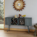 Mid Century Modern Wood Sideboard with Doors J33896