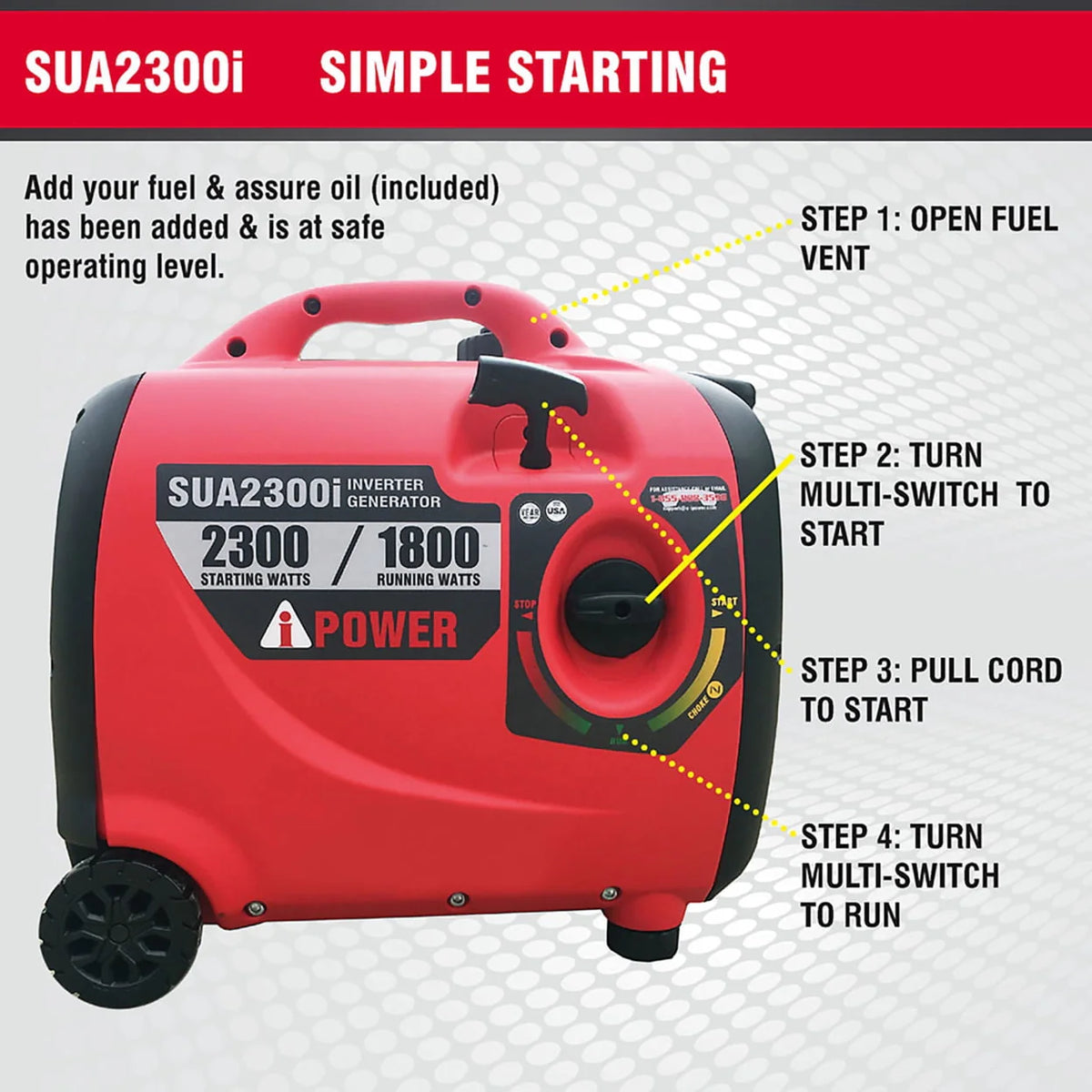 2300W Digital Inverter Generator I406773
