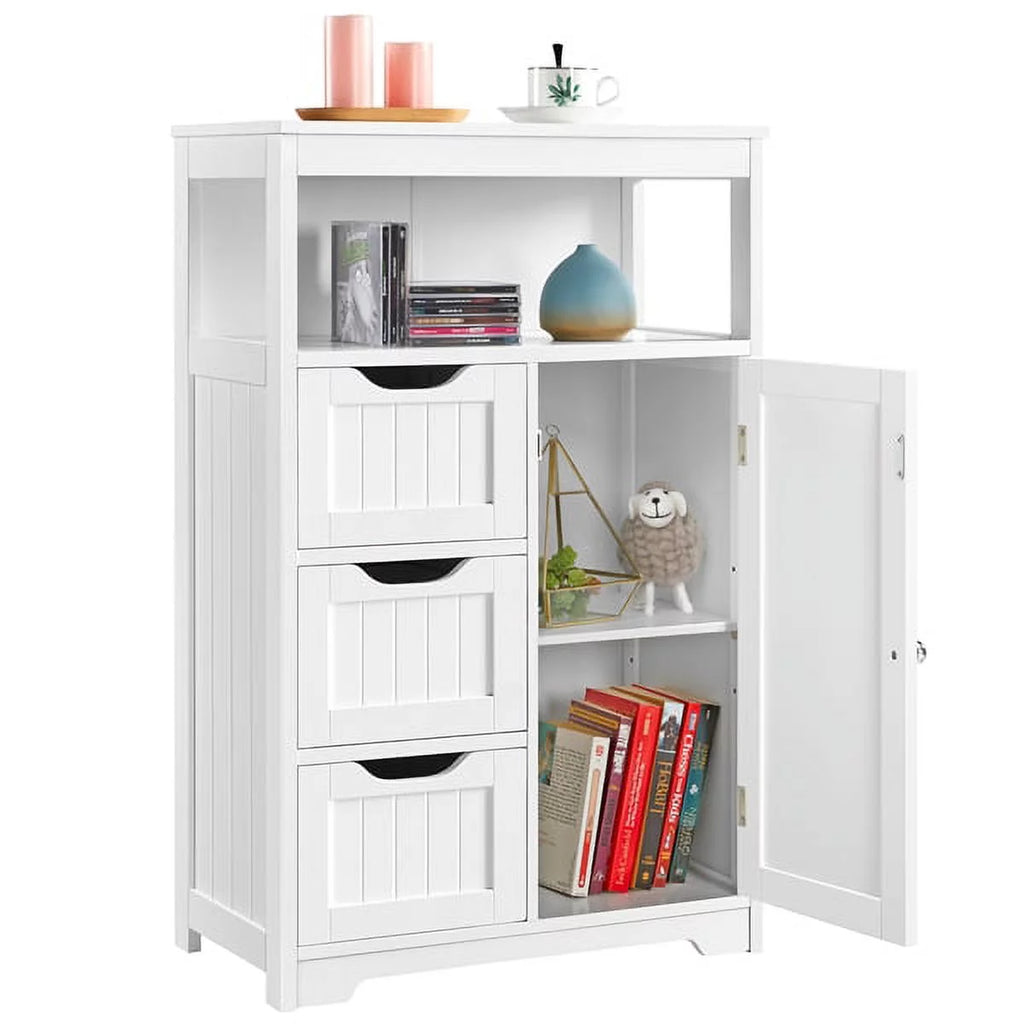 White Wooden Floor Cabinet Z866