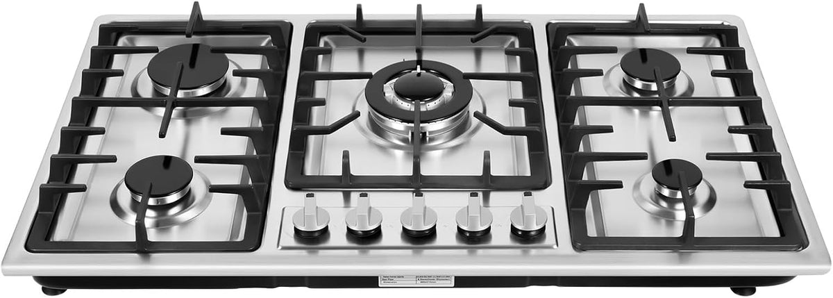 34 inch 5 Burners Built-in Stainless Steel Gas Cooktop F241871