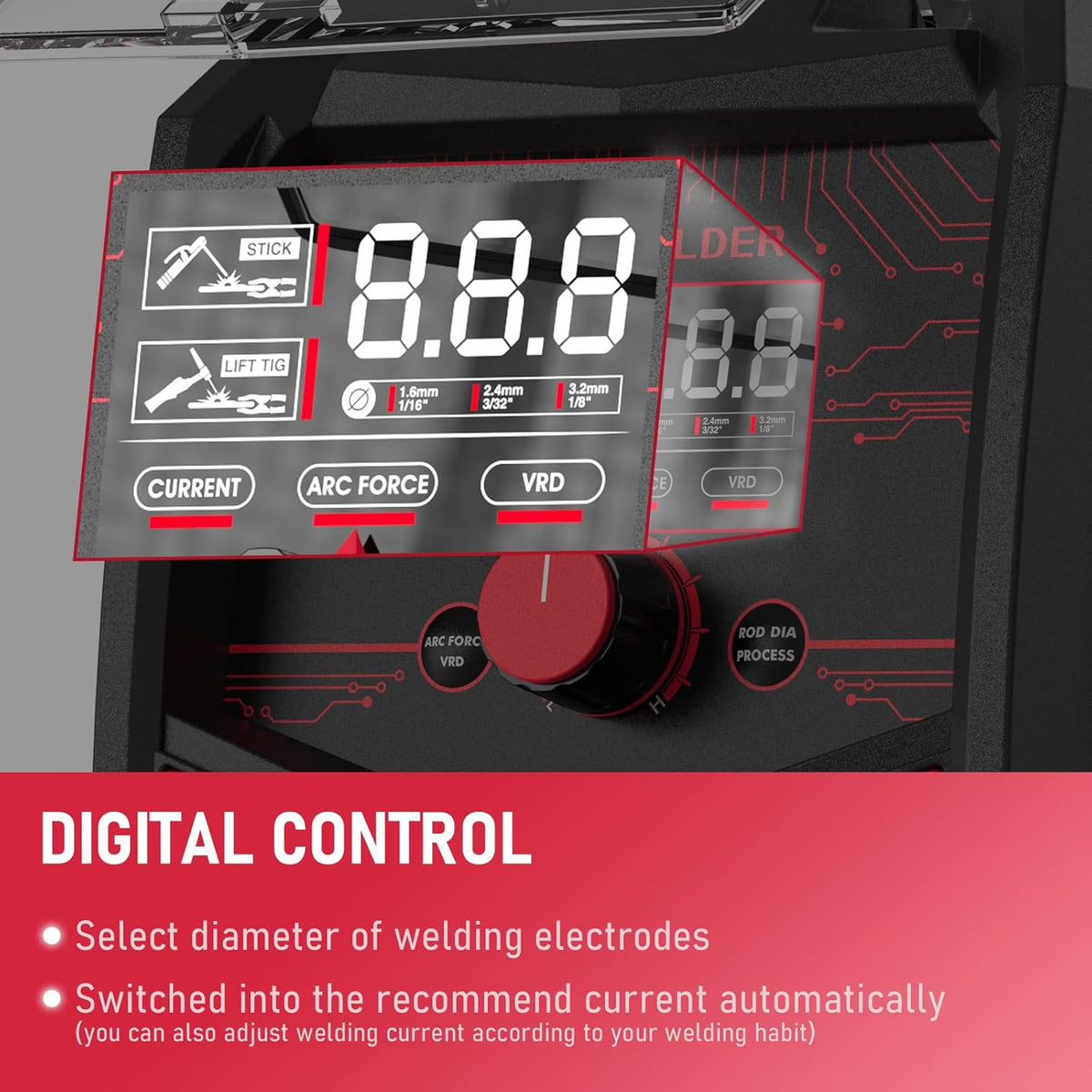 160Amp ARC Welder Machine with Synergic Control I2293