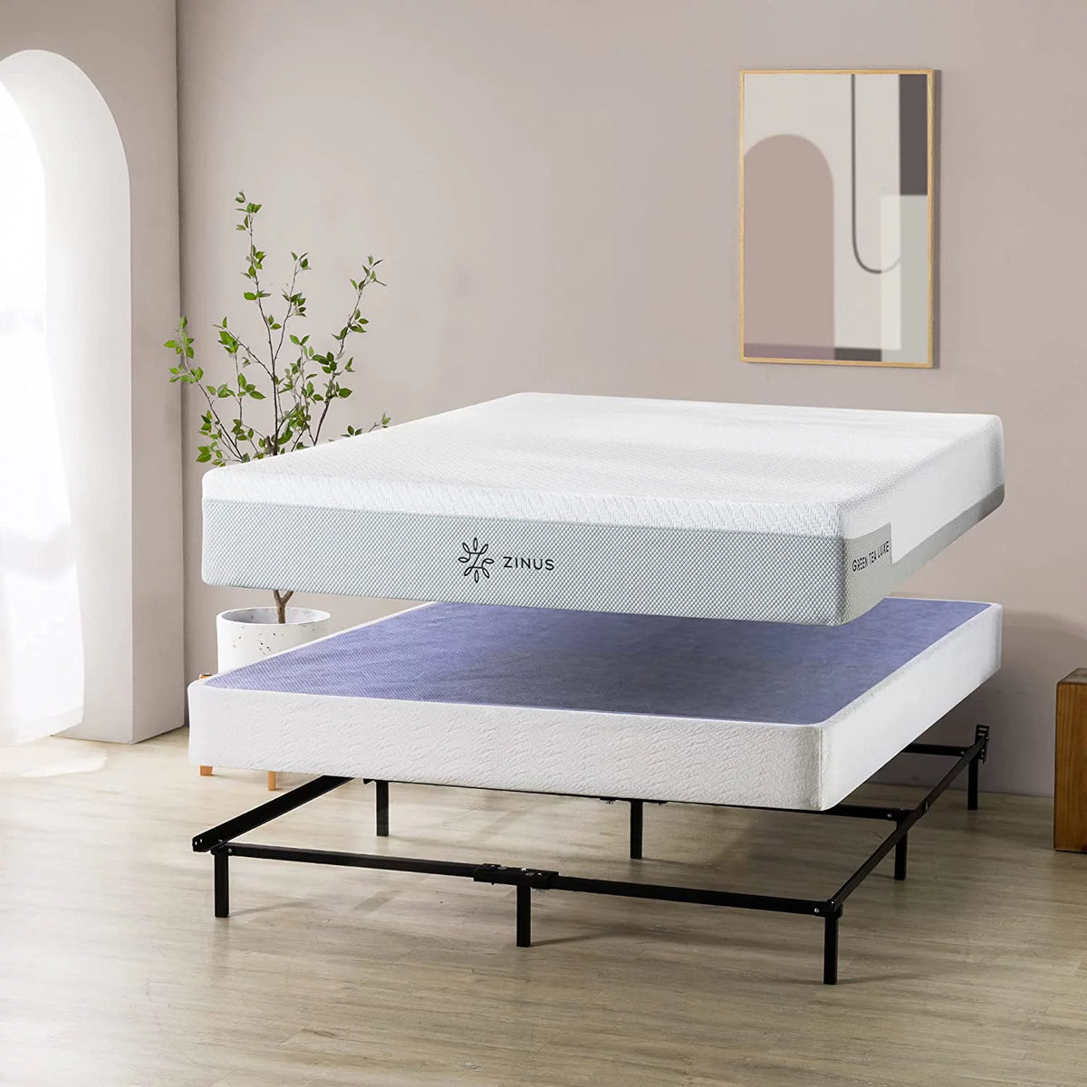 7 Inch Metal Queen Box Spring Mattress Foundation M381