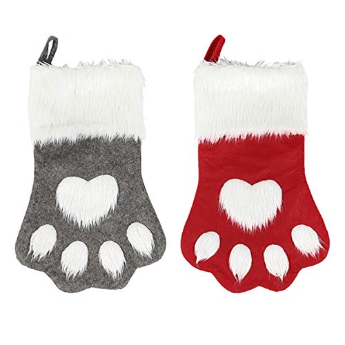 Plush Plaid Christmas Stockings C7197