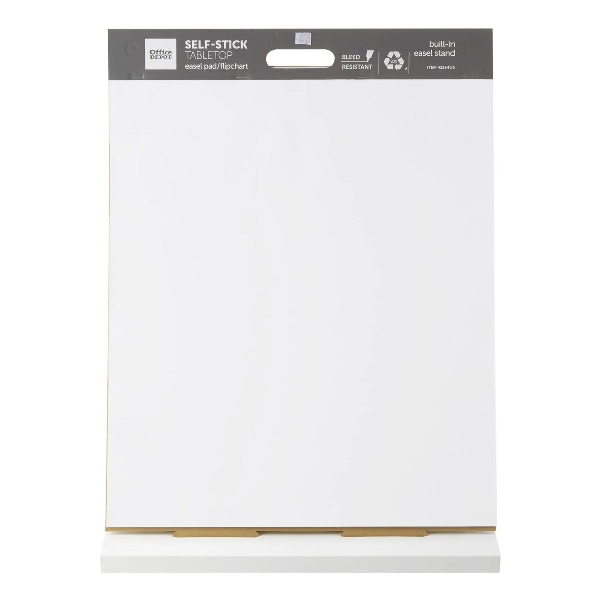 Self-Stick Tabletop Easel Pad, 20" x 23", 20 Sheets, 80% Recycled, White S7648