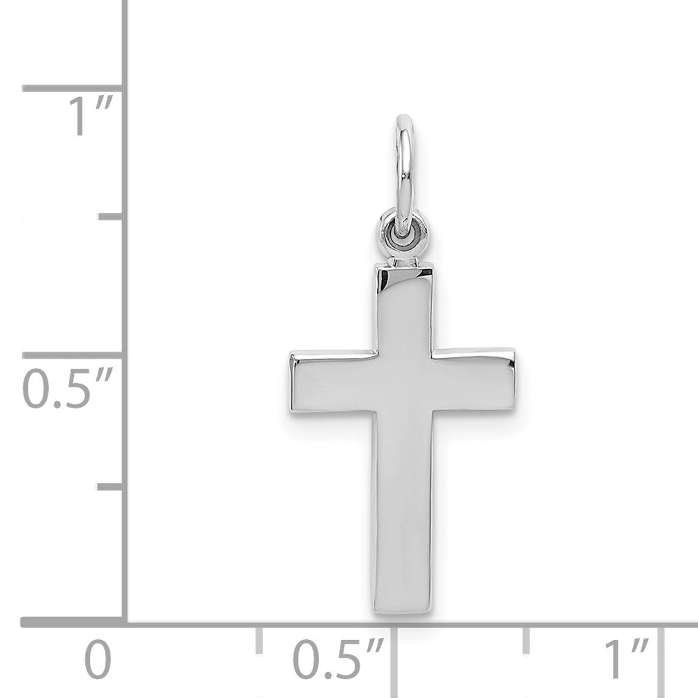 White Gold Latin Cross Pendant T383288