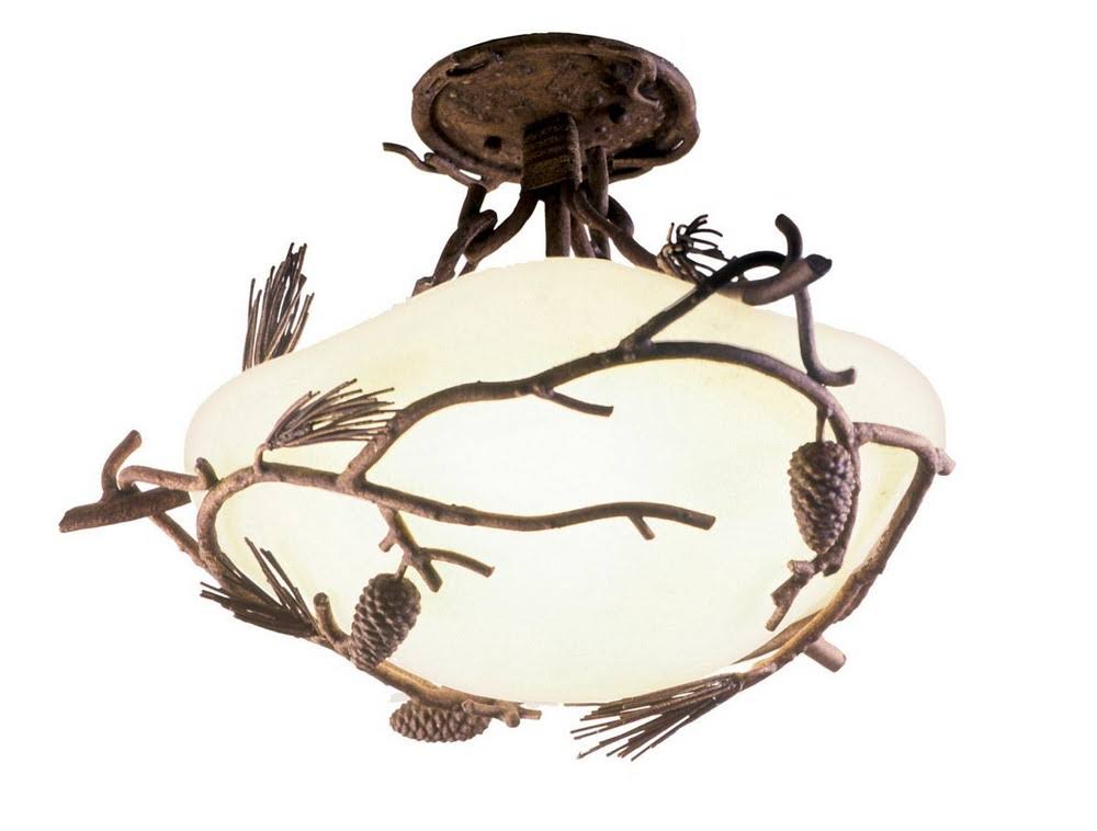 Ponderosa Semi-Flush Incandescent Lighting S361