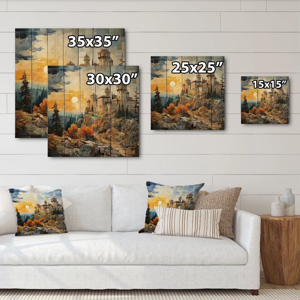 Natural Pine Wood Landscapes Print E7940
