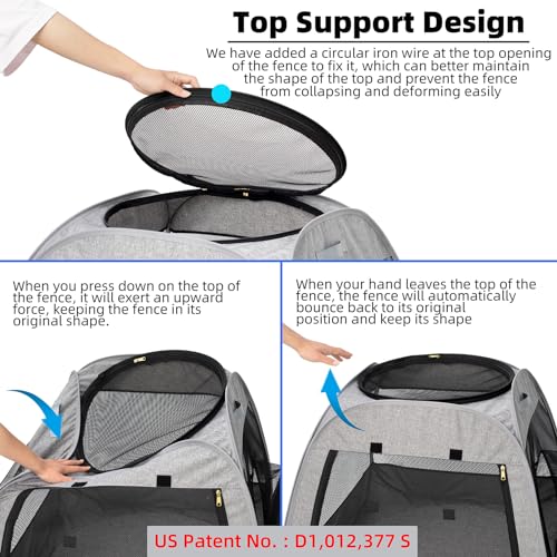 Portable Foldable Cat Playpen D3880