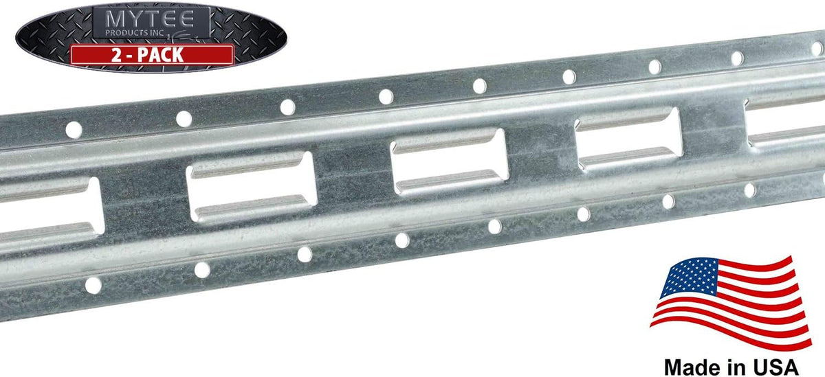 8 Pack 5' Vertical E-Track Galvanized Steel Tie-Down Rail W1191