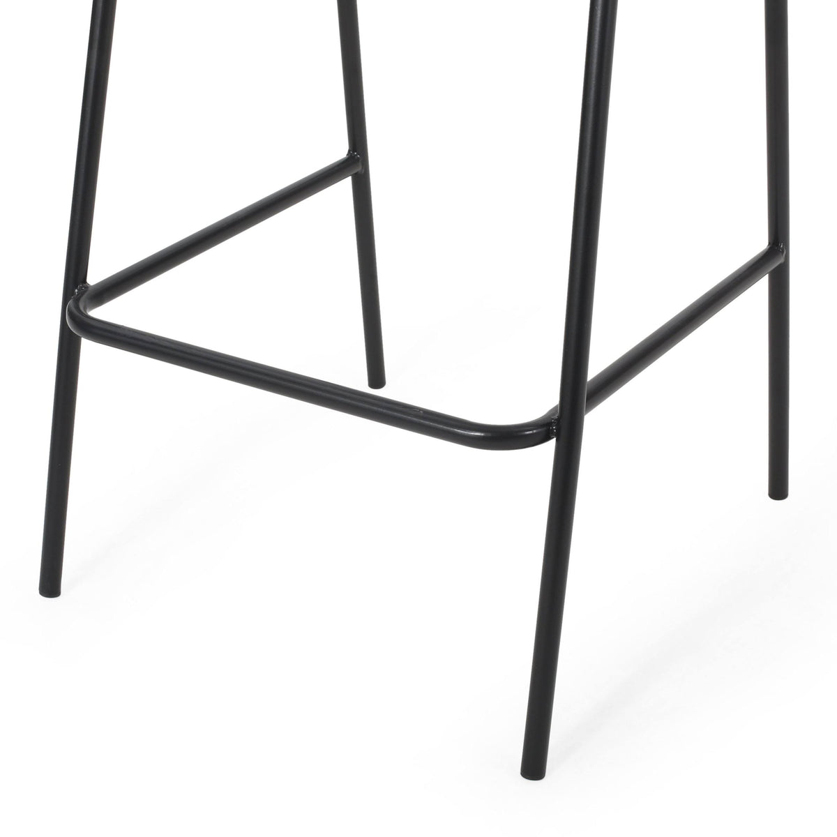 Matte Black Iron Barstool Set of 2 E996