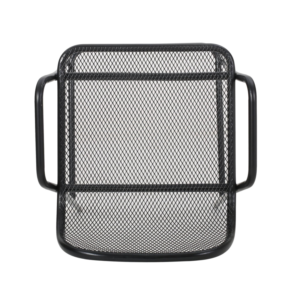 Matte Black Iron Barstool Set of 2 E996