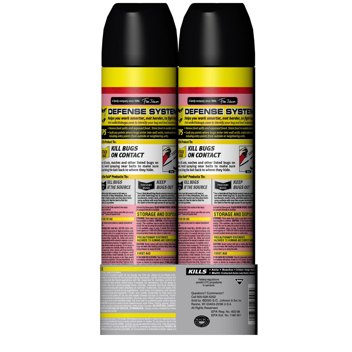Ant and Roach Killer Spray 17.5 oz 2 Count P9011