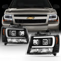 Smoked Lens LED DRL Projector Head Lights Pair H34698