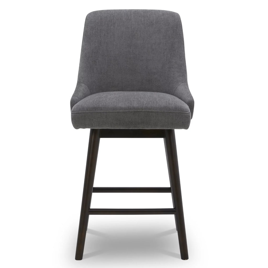 26 inch Swivel Upholstered Fabric Barstool T948