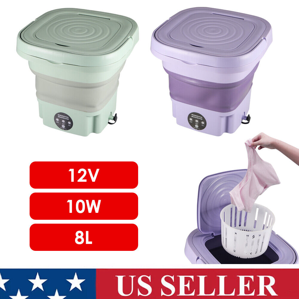 Portable Washer with Drying, 8L Mini Machine R729