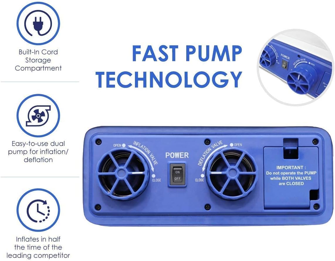 Twin Air Mattress with Built-in Dual Pump T24151