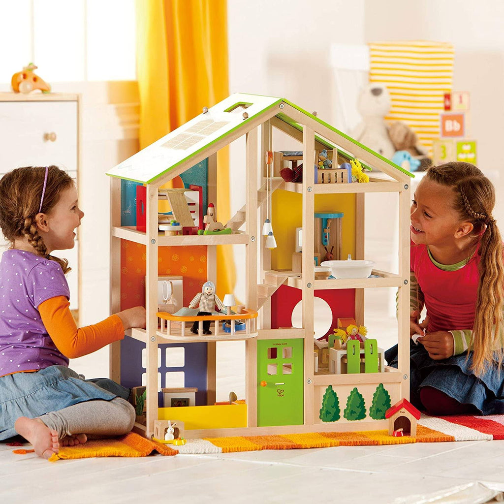 3 Story Wooden Dollhouse S9317