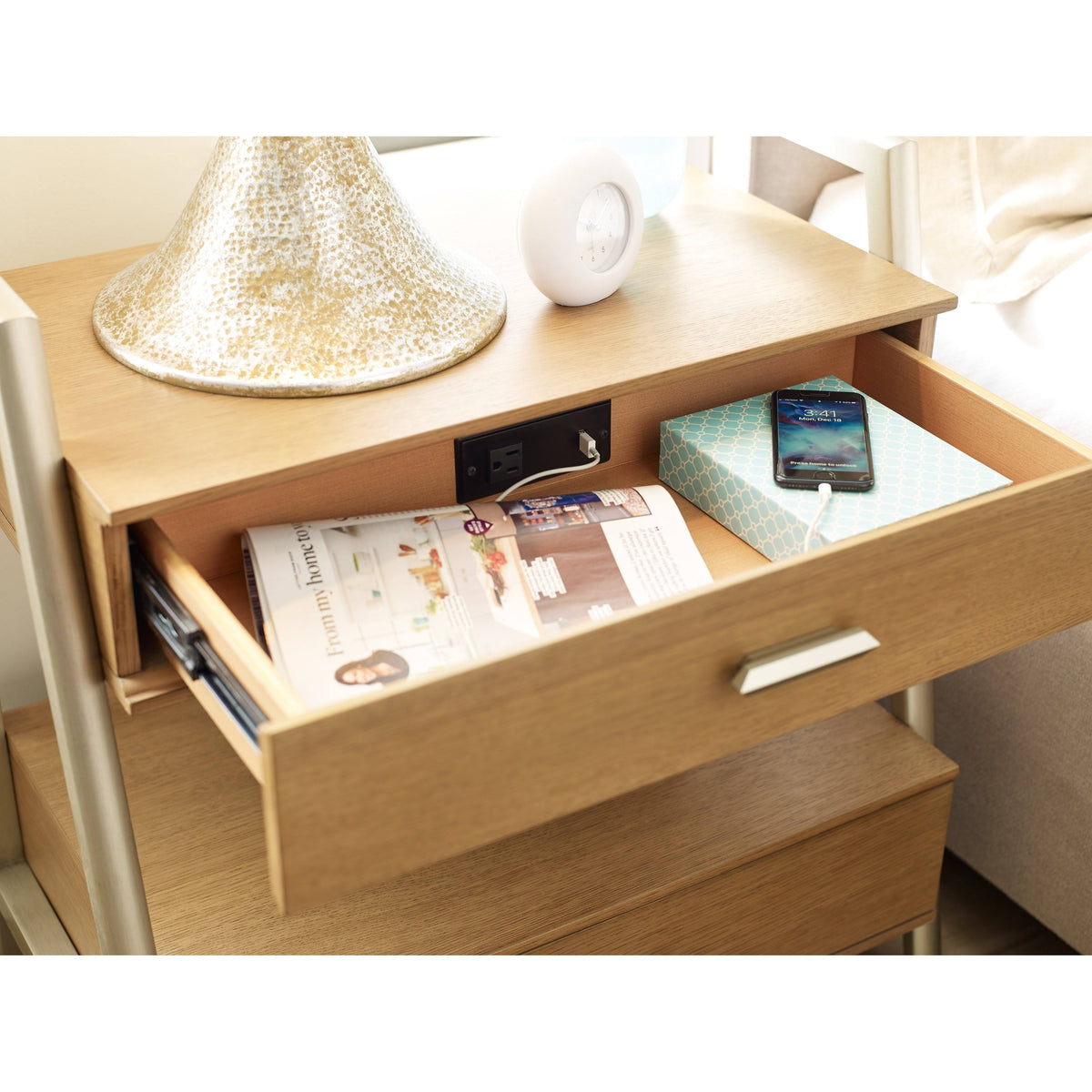 2 Drawer Leg Nightstand S366