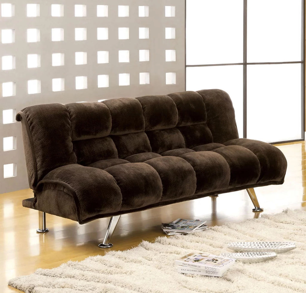 Dark Brown Futon Sofa L4507