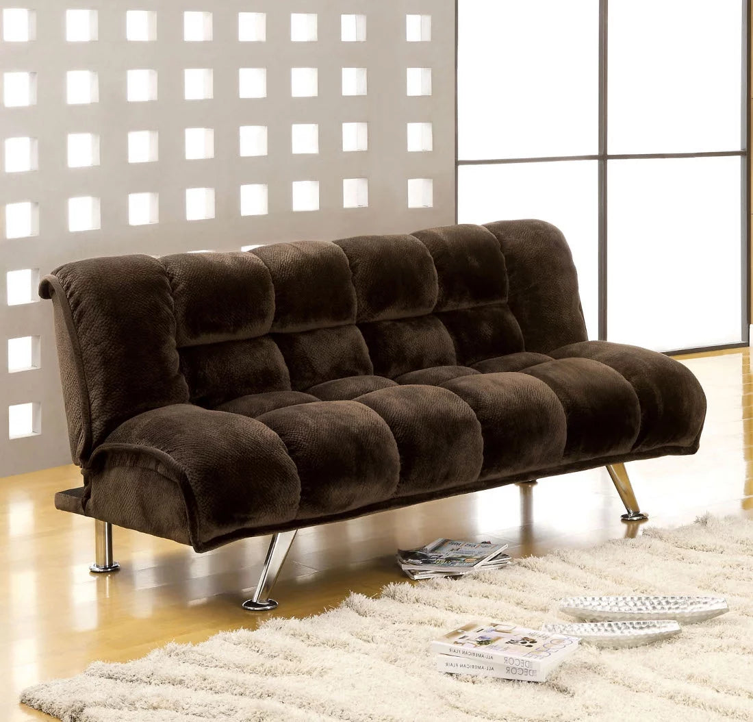 Dark Brown Futon Sofa L4507