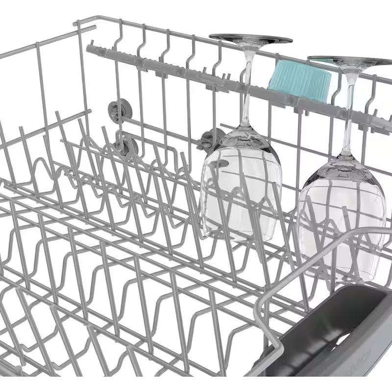 White Front Control Tall Tub Dishwasher with Stainless Steel Tub A381