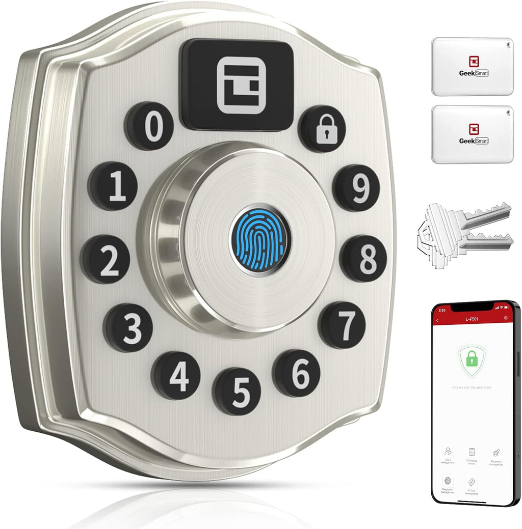 5-in-1 Keyless Entry Deadbolt Smart Lock Pack of 2 H145957