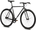 Black Fixed Gear Urban Commuter Bike K59894