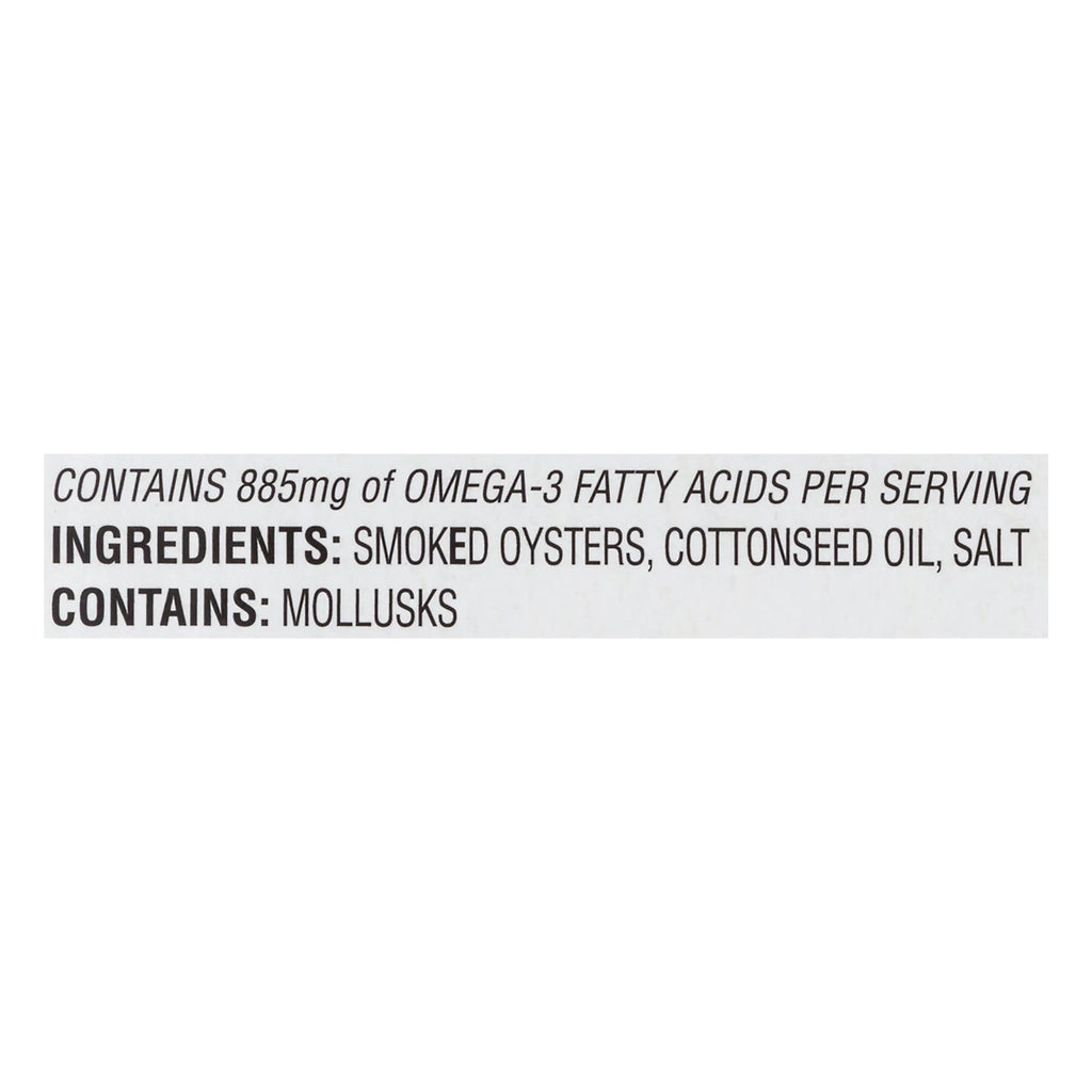 Smoked Oysters in Oil 4 Pack O609