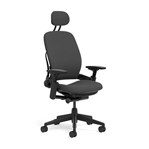 Black Task Chair with 4D Adjustable Arms and Headrest K149124